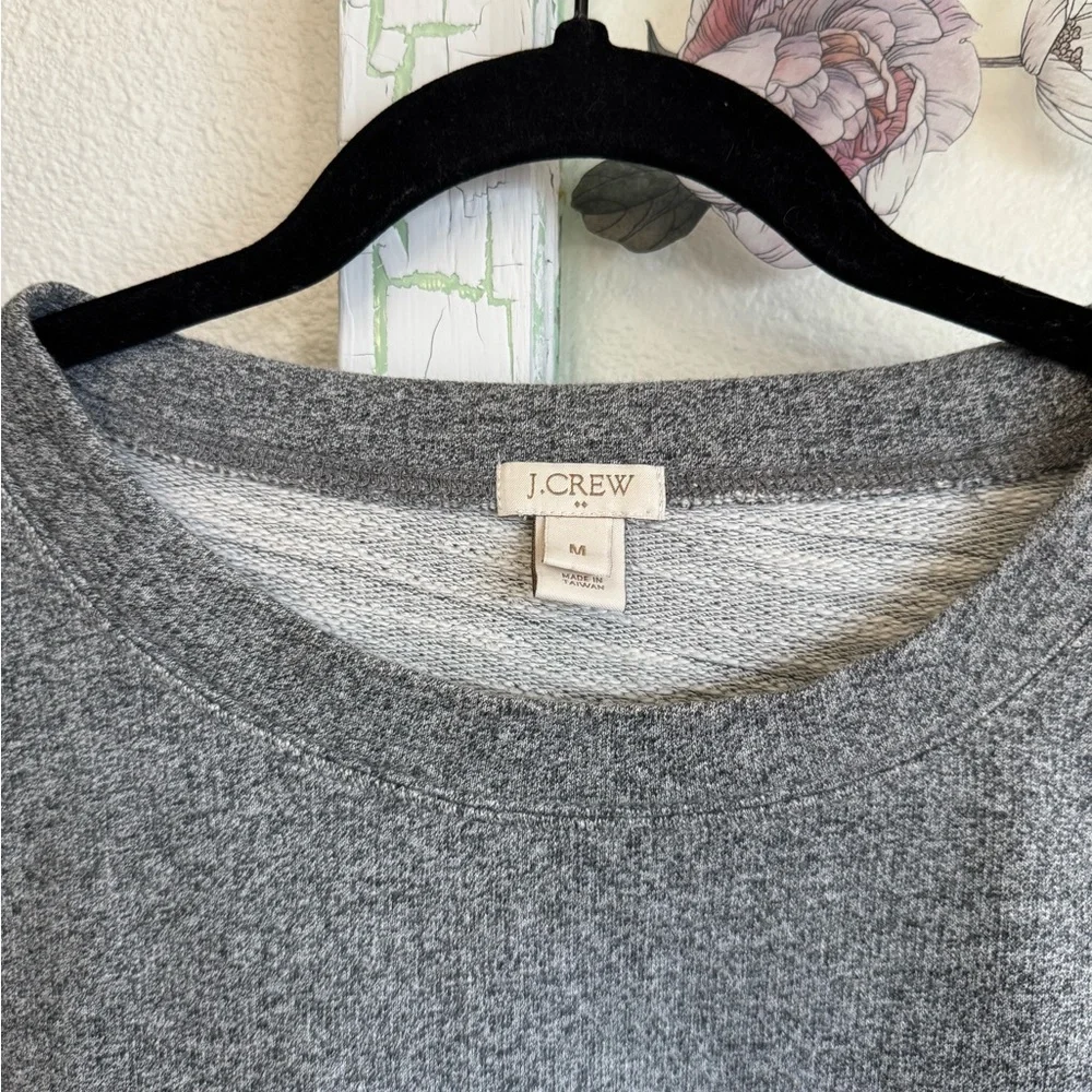 J.Crew Gray Speckled Knit Top Women’s Medium Short Sleeve